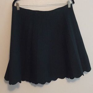 Scalloped skater skirt